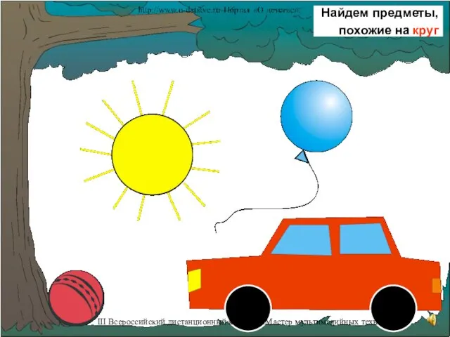 Найдем предметы, похожие на круг III Всероссийский дистанционный конкурс «Мастер мультимедийных технологий»