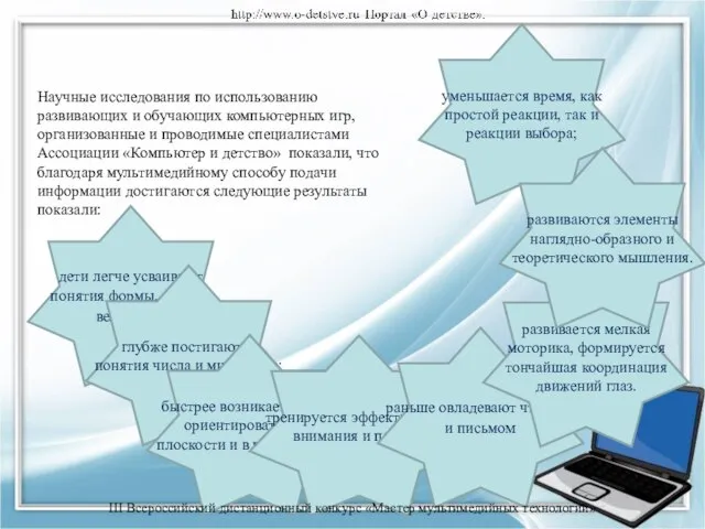 Использование развивающих компьютерных программ и игр. Научные исследования по использованию развивающих