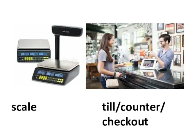 scale till/counter/ checkout