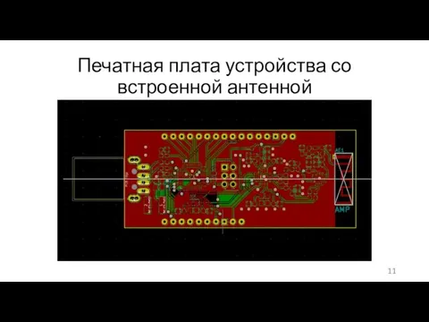 Печатная плата устройства со встроенной антенной