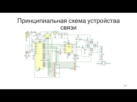 Принципиальная схема устройства связи