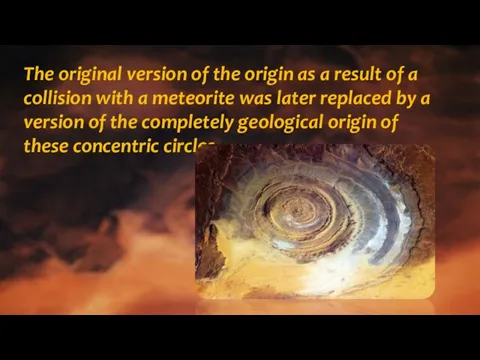 The original version of the origin as a result of a