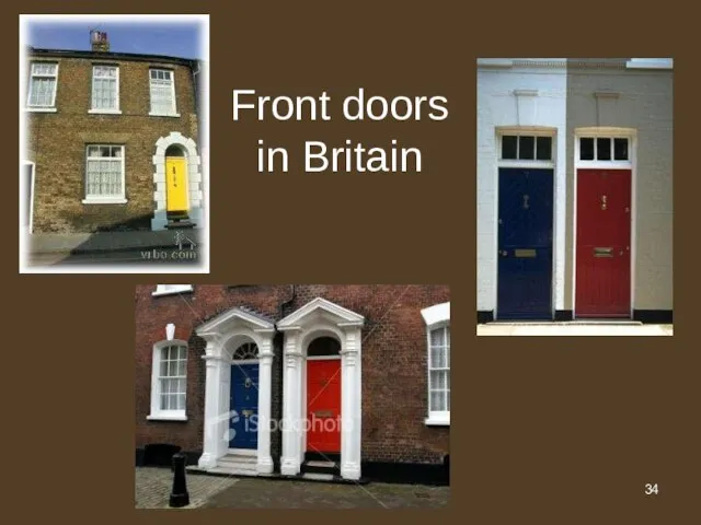 Front doors in Britain