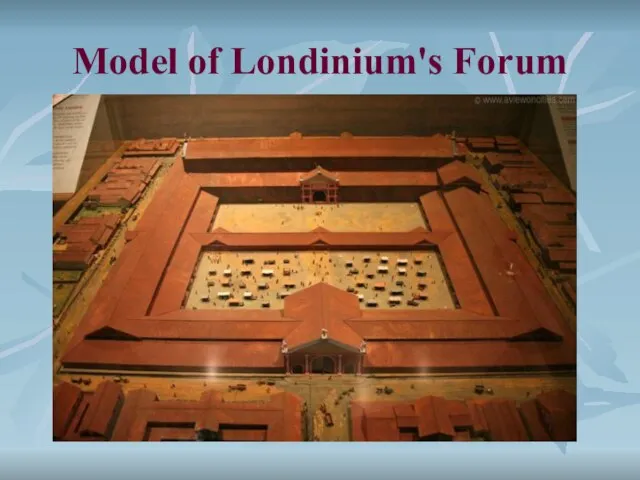 Model of Londinium's Forum