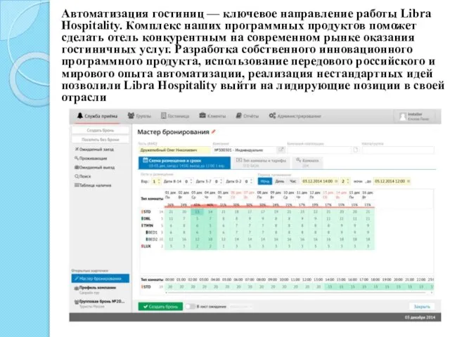 Автоматизация гостиниц — ключевое направление работы Libra Hospitality. Комплекс наших программных