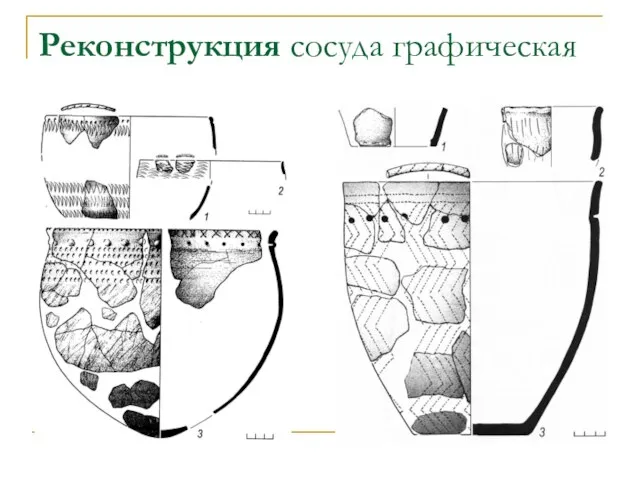 Реконструкция сосуда графическая