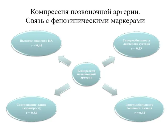 Компрессия позвоночной артерии. Связь с фенотипическими маркерами