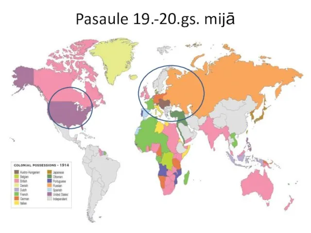 Pasaule 19.-20.gs. mijā