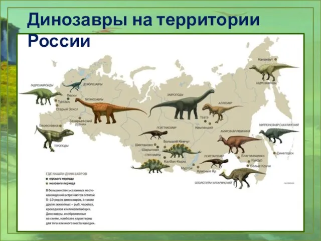 Динозавры на территории России
