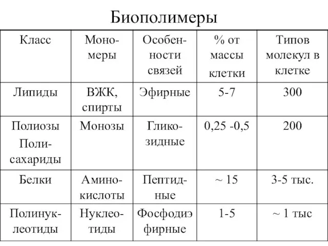 Биополимеры