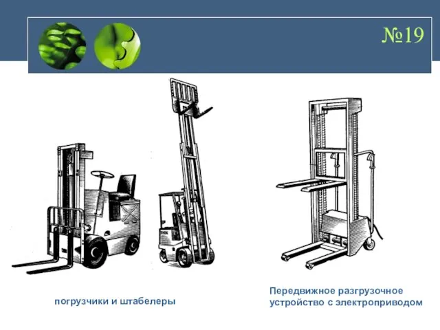 №19 Передвижное разгрузочное устройство с электроприводом погрузчики и штабелеры