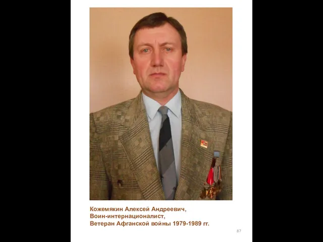 Кожемякин Алексей Андреевич, Воин-интернационалист, Ветеран Афганской войны 1979-1989 гг.