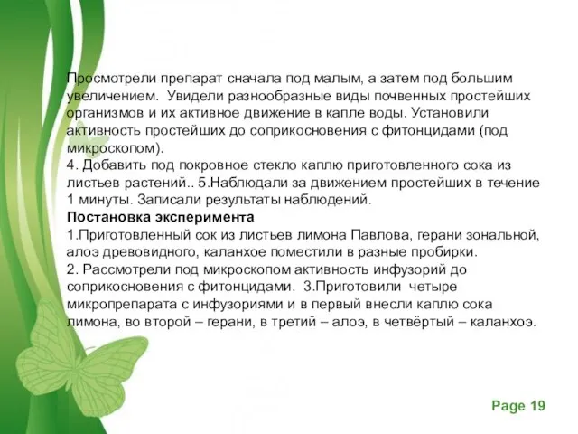 Просмотрели препарат сначала под малым, а затем под большим увеличением. Увидели