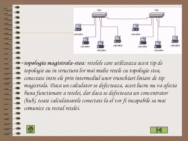 STAR-BUS topologia magistrala-stea: retelele care utilizeaza acest tip de topologie au