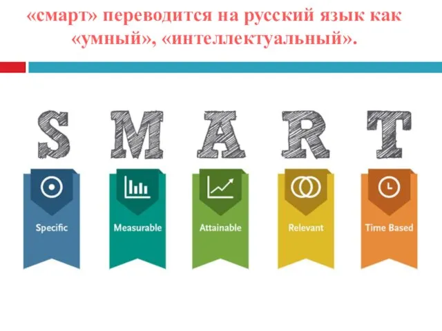 «смарт» переводится на русский язык как «умный», «интеллектуальный».