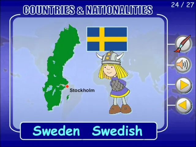 24 / 27 Sweden Swedish