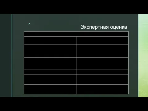 Экспертная оценка