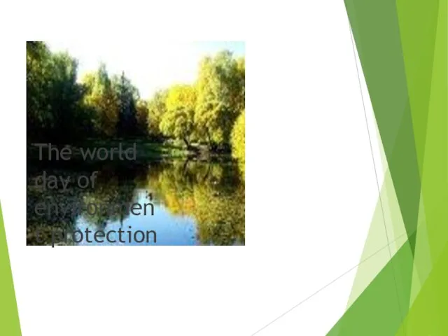 The world day of environment protection