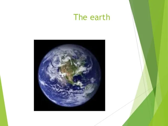 The earth