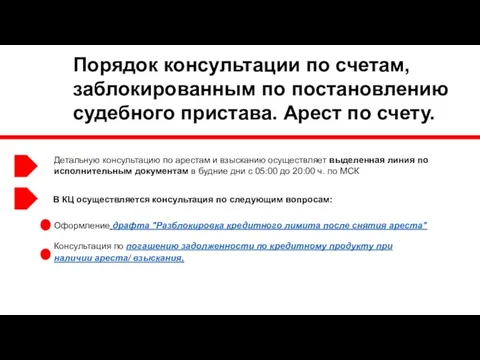 Порядок консультации по счетам, заблокированным по постановлению судебного пристава. Арест по