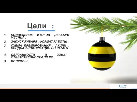 Цели : ПОДВЕДЕНИЕ ИТОГОВ ДЕКАБРЯ МЕСЯЦА . ЗАПУСК ЯНВАРЯ . ФОРМАТ