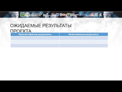 ОЖИДАЕМЫЕ РЕЗУЛЬТАТЫ ПРОЕКТА