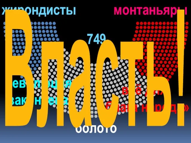 749 жирондисты монтаньяры болото революция закончена всё для «блага народа» Власть!