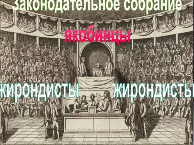 Законодательное собрание жирондисты жирондисты якобинцы