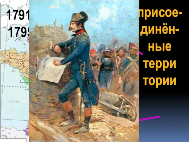 1791- 1795 присое- динён- ные терри тории Тулон