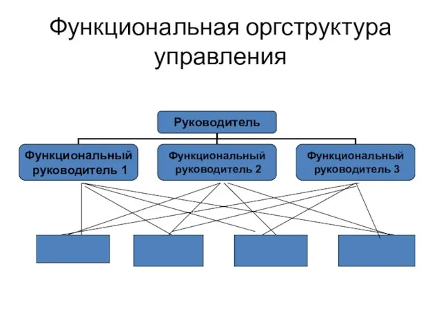 Функциональная оргструктура управления