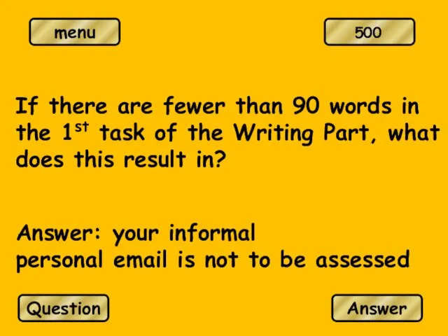 If there are fewer than 90 words in the 1st task