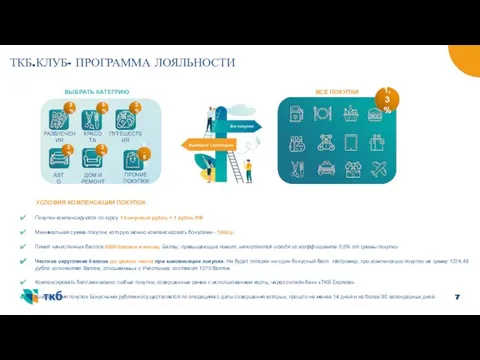 ТКБ.КЛУБ- ПРОГРАММА ЛОЯЛЬНОСТИ РАЗВЛЕЧЕНИЯ КРАСОТА ПУТЕШЕСТВИЯ АВТО ДОМ И РЕМОНТ 5%