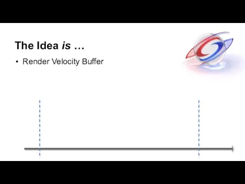 The Idea is … Render Velocity Buffer