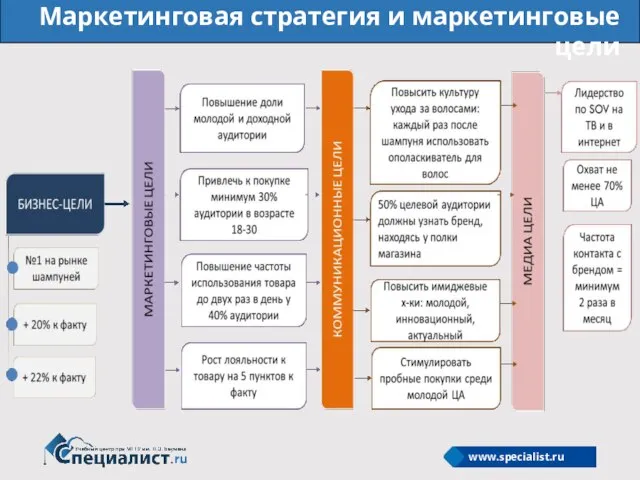 Маркетинговая стратегия и маркетинговые цели