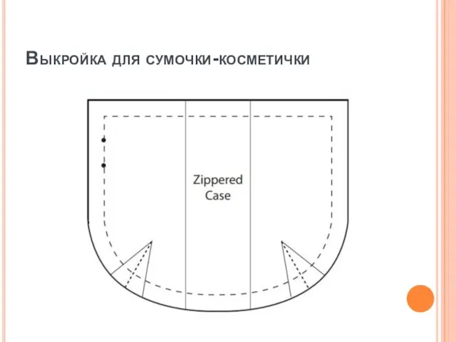 Выкройка для сумочки-косметички