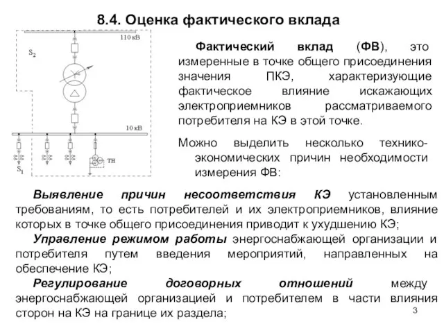 8.4. Оценка фактического вклада Фактический вклад (ФВ), это измеренные в точке