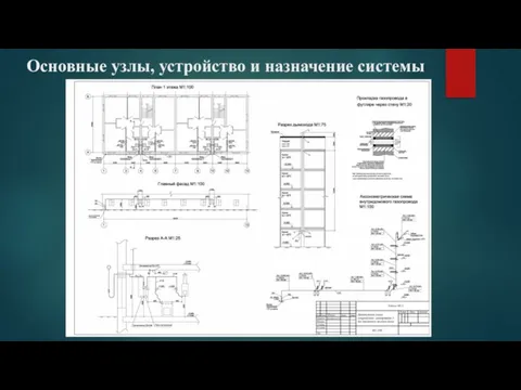 Основные узлы, устройство и назначение системы