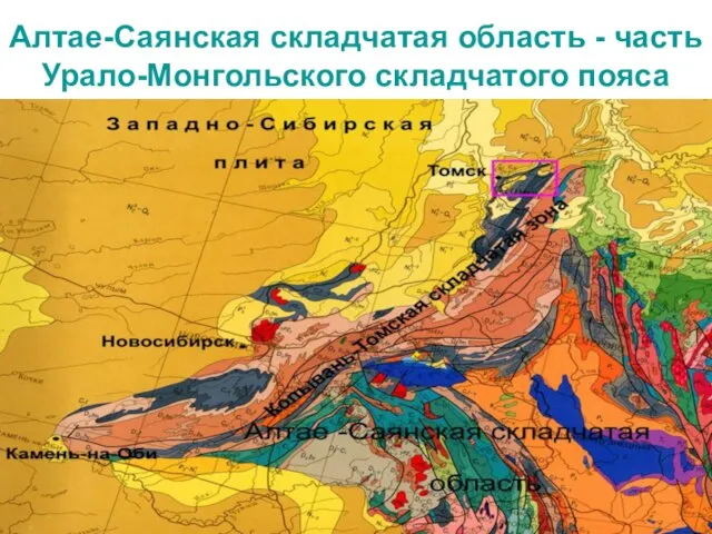 Алтае-Саянская складчатая область - часть Урало-Монгольского складчатого пояса