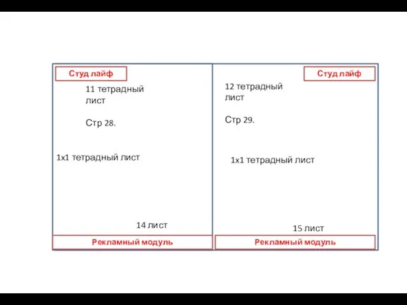 12 тетрадный лист Стр 29. 11 тетрадный лист Стр 28. 1x1