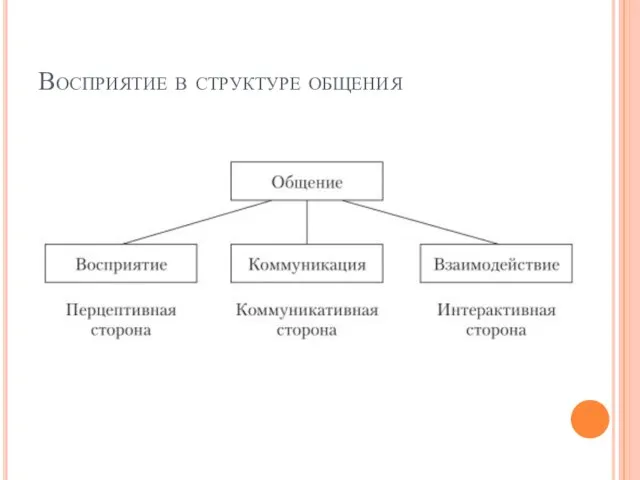 Восприятие в структуре общения