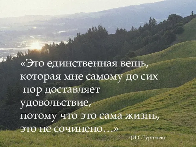 «Это единственная вещь, которая мне самому до сих пор доставляет удовольствие,