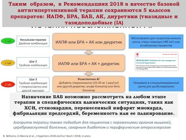 Назначение БАБ возможно рассмотреть на любом этапе терапии в специфических клинических