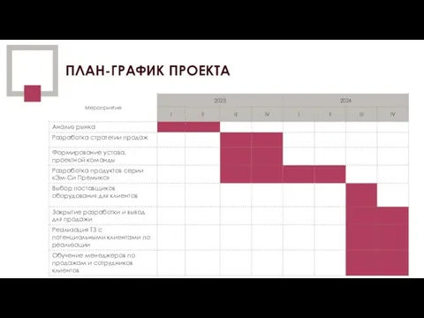 ПЛАН-ГРАФИК ПРОЕКТА