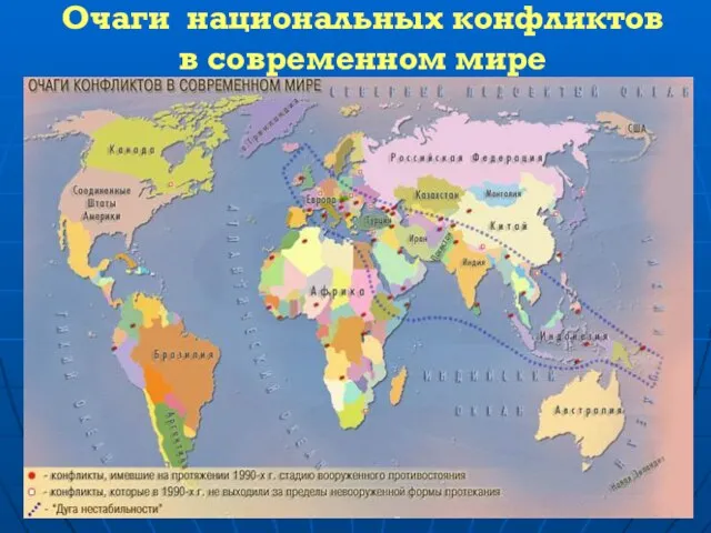 Очаги национальных конфликтов в современном мире