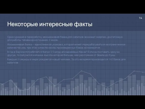 Некоторые интересные факты Одна сданная в переработку алюминиевая банка для напитков