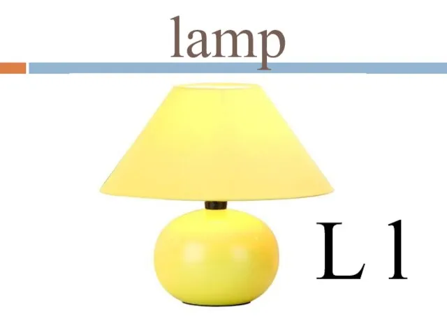 lamp L l