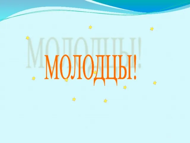 МОЛОДЦЫ!