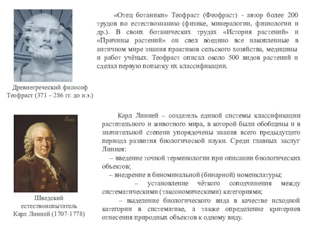 «Отец ботаники» Теофраст (Феофраст) - автор более 200 трудов по естествознанию