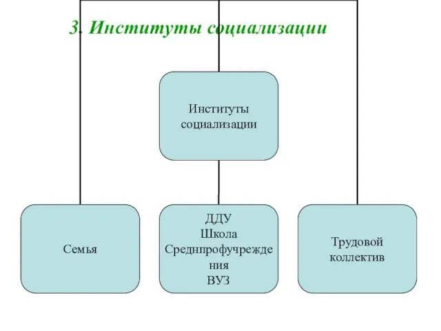 3. Институты социализации