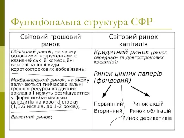 Функціональна структура СФР